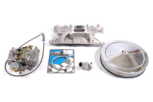 Holley 390/Edelbrock Dual Plane 4 Barrel Conversion Kit with 3 inch Air Cleaner - RB77222WD